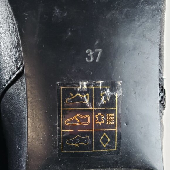 Spring Step Stockholm Booties Black Leather Ankle Zip Size 37 US Womens 6.5-7 - Picture 9 of 10